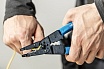 Обжимные клещи с зачисткой проводов + коннекторы Hoegert Technik 86 шт HT1P231
