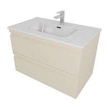 Тумба с раковиной Aquatek Вега 80 см AQ77080-LC капучино светлый