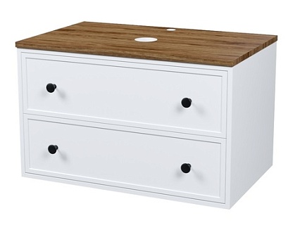 Тумба со столешницей Iddis Torr 80 см, МДФ макадамия орех