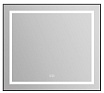 Зеркало BelBagno SPC-KRAFT-885-785-TCH-WARM-NERO 90x80 см антипар, черный в алюминиевой раме