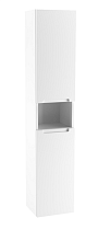 Шкаф пенал ЗОВ Дион 30 см белый матовый DPBM