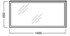 Зеркало Jacob Delafon 140 см EB1446-NF