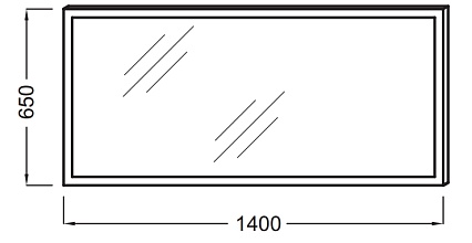 Зеркало Jacob Delafon 140 см EB1446-NF