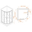 Душевой уголок RGW Passage PA-52B 100x100 прозрачное, черный 03085200-14
