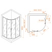 Душевой уголок RGW Passage PA-52B 100x100 прозрачное, черный 03085200-14