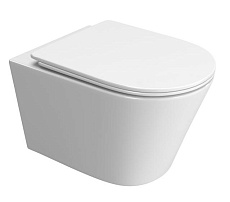 Подвесной унитаз Belbagno Tre BB5180CH-TOR/SC безободковый, смыв Tornado, белый