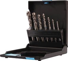 Набор спиральных машинных метчиков VOLKEL M3-M12 HSSE DIN371/376 (C/2,5P, R39) 7пр V47864