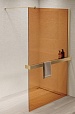Душевая перегородка Vincea Walk-In VSW-1HR100GSG 100x200 матовое золото, янтарь