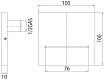 Излив для ванны Bossini Ole Square E86908.030 хром