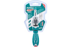 Реверсивная отвертка Total с битами 8 шт TACSD30086