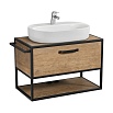 Мебель для ванной Акватон Лофт Фабрик 80 см со столешницей, раковина Одри Round