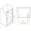 Душевая дверь RGW Stilvoll SV-05 100x195 прозрачное/матовое, хром 70320510-201
