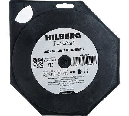 Диск пильный Industrial Ламинат (250x30 мм; 100Т) Hilberg HL250