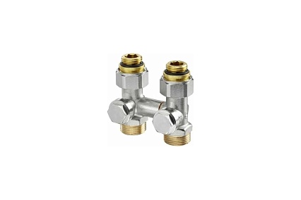 Узел Oventrop Multiflex V, 1/2 НР х 3/4 НР, запорно-присоединительный 1016381