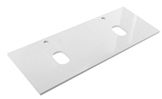 Столешница BelBagno EK-140-2-BL 140 см, 2 отв. под смеситель и раковину, Bianco Lucido