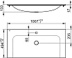 Раковина Keuco Plan 32970311001 100 см