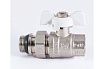 Шаровой кран PROFACTOR PF STANDARD с полусгоном, с уплотнением, в/н, ручка бабочка 1/2 дюйма PF UBV 324 UR