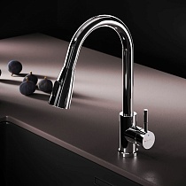Смеситель для кухни Am.Pm X-Joy S F85B07500 выдвижной излив, хром