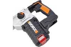 Аккумуляторный бесщеточный перфоратор Worx 20В, 4Ач x2, ЗУ 2А, кейс WX380
