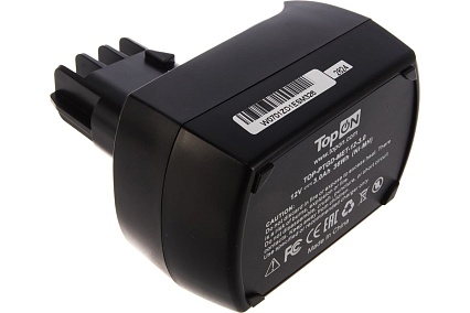 Аккумулятор Ni-MH для Metabo BS12 BSZ12 BZ12 SP SSP12 ULA9.6-18 (12V, 3.0 Ah) Topon TOP-PTGD-MET-12-3.0