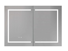 Зеркальный шкаф Aquatek 100x70 см с подсветкой, антипар, хром AQ7104-MLC