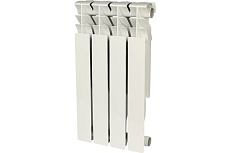 Алюминиевый радиатор Rommer Plus 500 4 секции RAL9016 89562