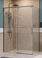 Душевой уголок BelBagno SOFT_CLOSE-1-AH-1-150/90-C-GM 150x90 прозрачный, оружейная сталь