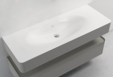 Тумба с раковиной Vincea Caprise 120 см светло-серый матовый