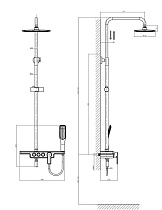 Душевая стойка D&K Berlin Humboldt DA1443712B13 зеленый