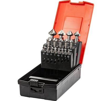 Набор зенковок (17 шт; 4.3-25 мм; 90 гр; HSSE) Bucovice Tools 796807