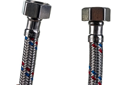 Гибкая подводка для воды (30 см; 1/2"; гайка-гайка) Valtec VTf.001.IS.0404030