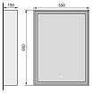 Зеркало Raval Frame 60 см Fra.02.60/W-DS дуб сонома