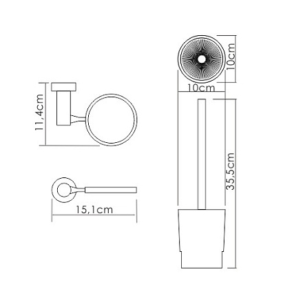 Ерш подвесной WasserKRAFT K-28227