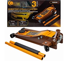 Домкрат подкатной гидравлический двухпоршневой FORSTIME 3т FT-T830018(60357)