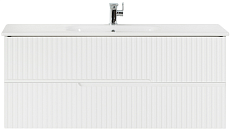 Тумба с раковиной Cezares Duet 120 см Bianco Opaco