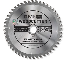 Диск пильный по дереву MKSS Toolbox Woodcutter WC2100 210x48Тх32/30 мм WC21004832