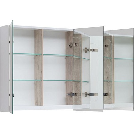 Зеркальный шкаф Dreja Premium 100 см, двухстороннее зеркало