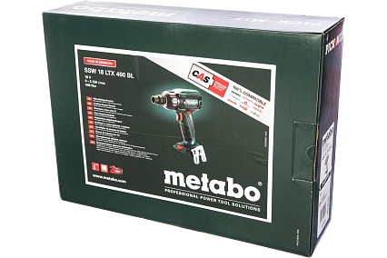 Аккумуляторный ударный гайковерт Metabo SSW 18 LTX 400 BL 602205890