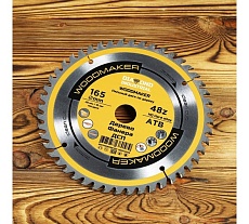 Диск пильный по дереву Woodmaker 165x20/16 мм, Z=48 ATB Diamond Industrial DIDD165Z48