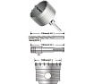 Коронка по бетону (100 мм; SDS-Plus) Ingco HCB1001