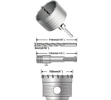 Коронка по бетону (100 мм; SDS-Plus) Ingco HCB1001