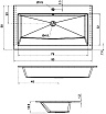 Тумба с раковиной Aquanet Lino 90 см