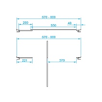 Душевая дверь RGW Passage PA-02 70x185 прозрачное