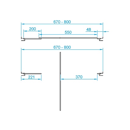 Душевая дверь RGW Passage PA-02 70x185 прозрачное