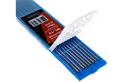 Электроды вольфрамовые WL-15-175 (10 шт; 1.6 мм; синий; AC/DC) Gigant G-610