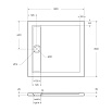 Поддон для душа BelBagno Due TRAY-BB-DUE-A-80-4-W0 80x80 белый