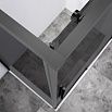 Душевой уголок Vincea Слим-Н (Slim-N) VSR-4SN9012CGGM 120x90 вороненая сталь, стекло тонированное