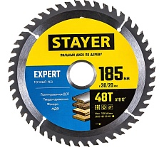 Диск пильный по дереву Точный рез (185x30/20 мм; 48T) Stayer 3682-185-30-48_z01