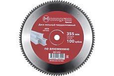Диск пильный твердосплавный Special (355х25.4 мм; 100 зубов) MONOGRAM 087-294