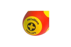 Диэлектрическая отвертка Ph1х80 мм SHTOK 09318